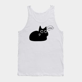 black cat says what Tank Top